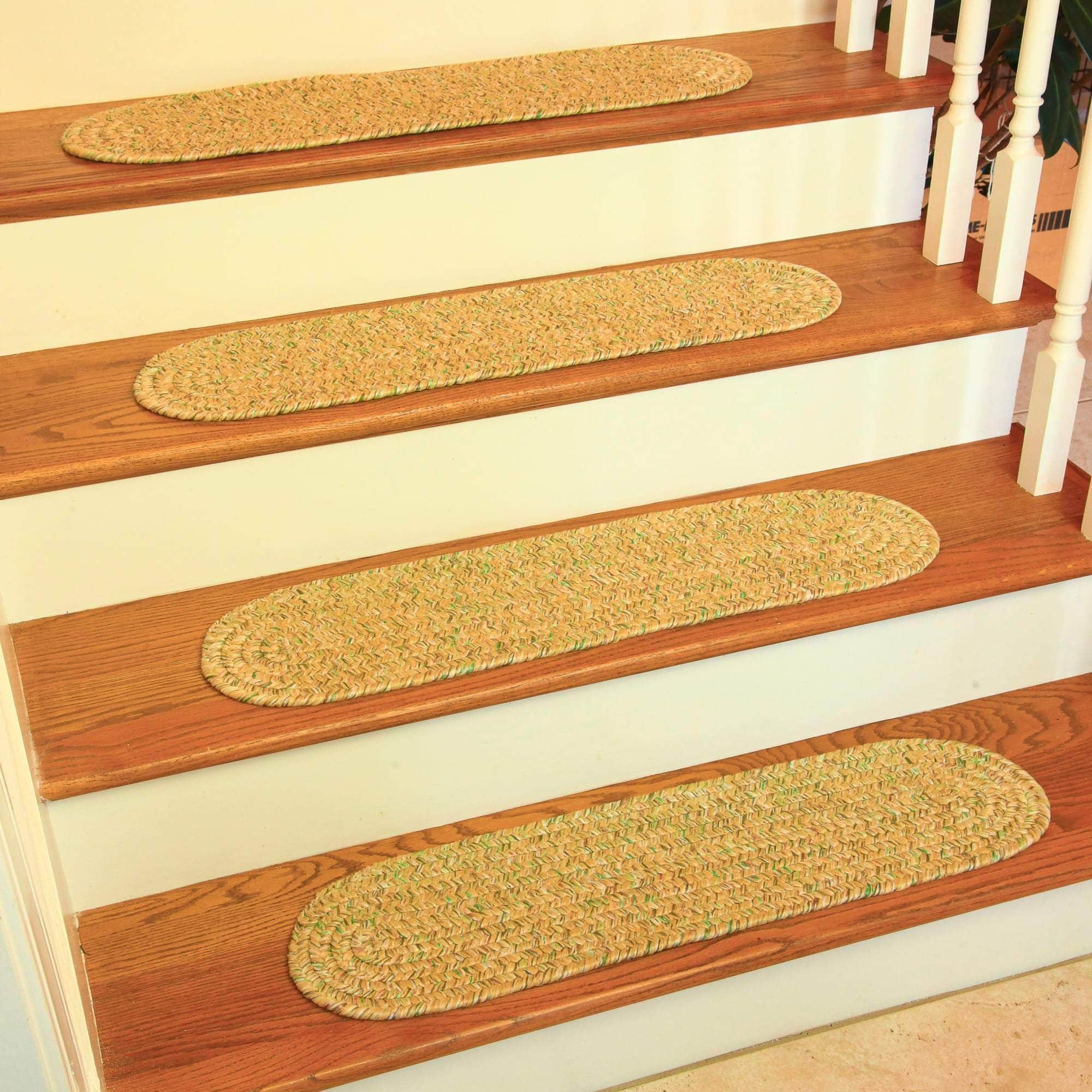 Sandi Tweed Stair Treads #color_oatmeal