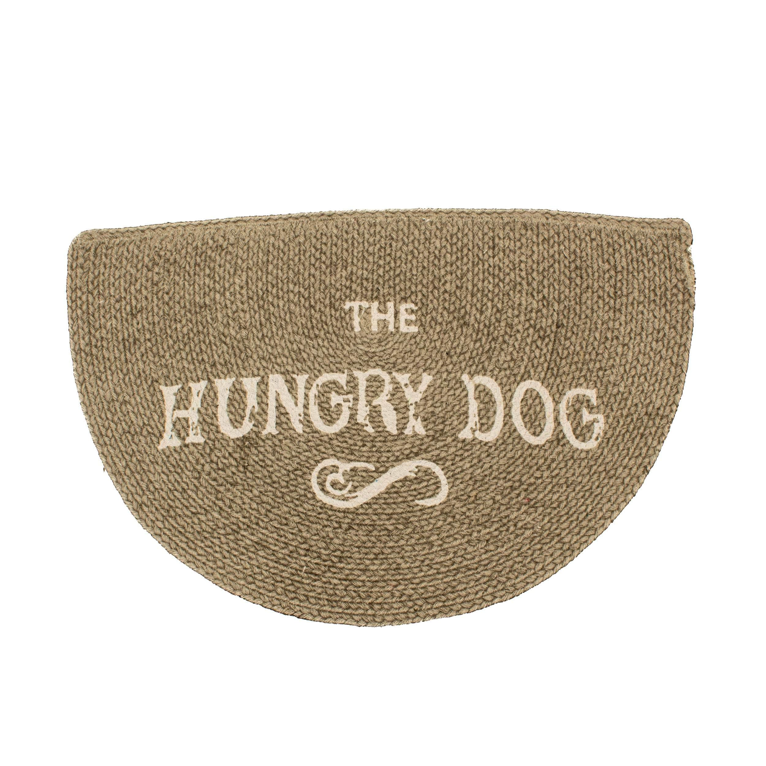 Non Slip Dog Food And Water Mat #color_beige hungry