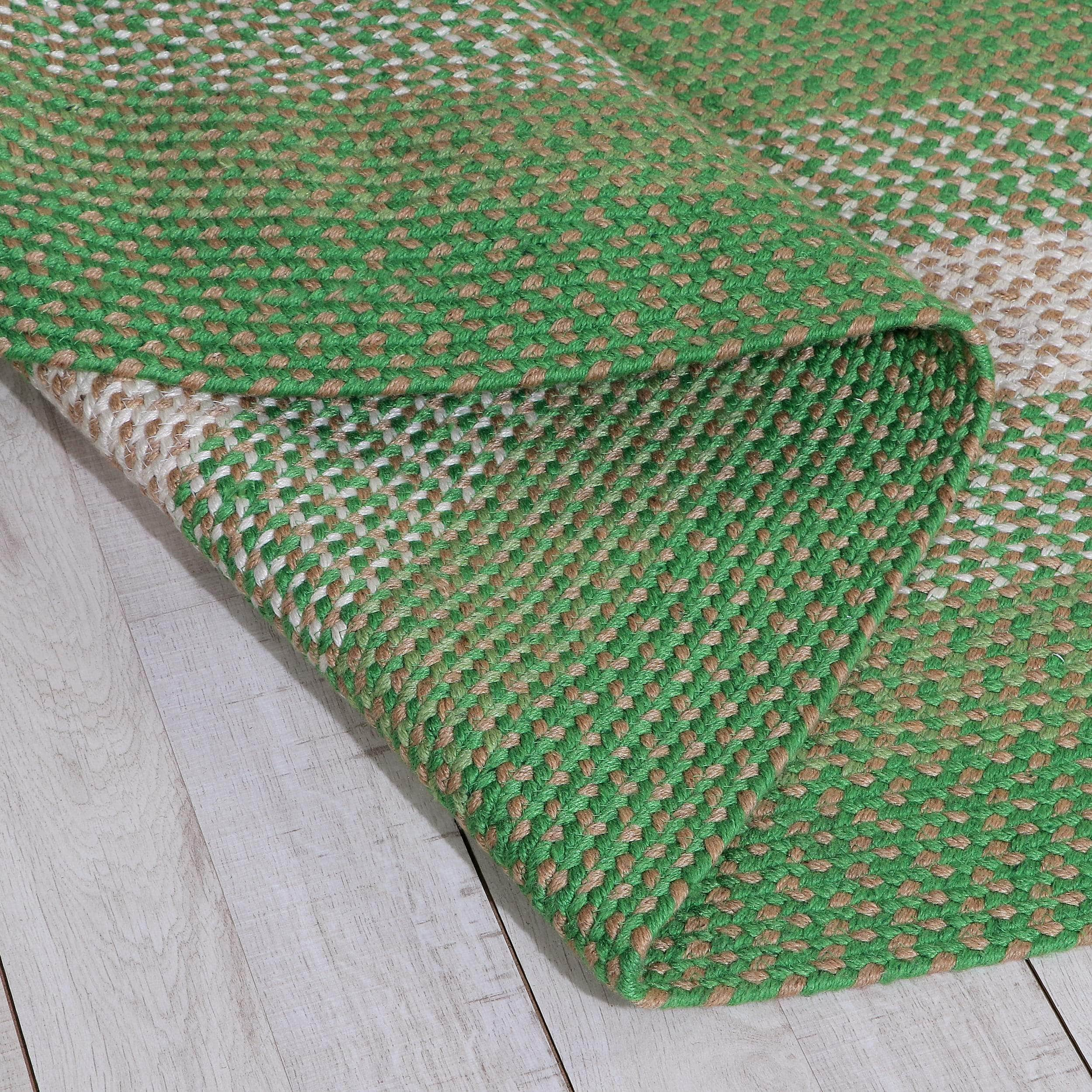 Bradford Braided Indoor / Outdoor Rug #color_green