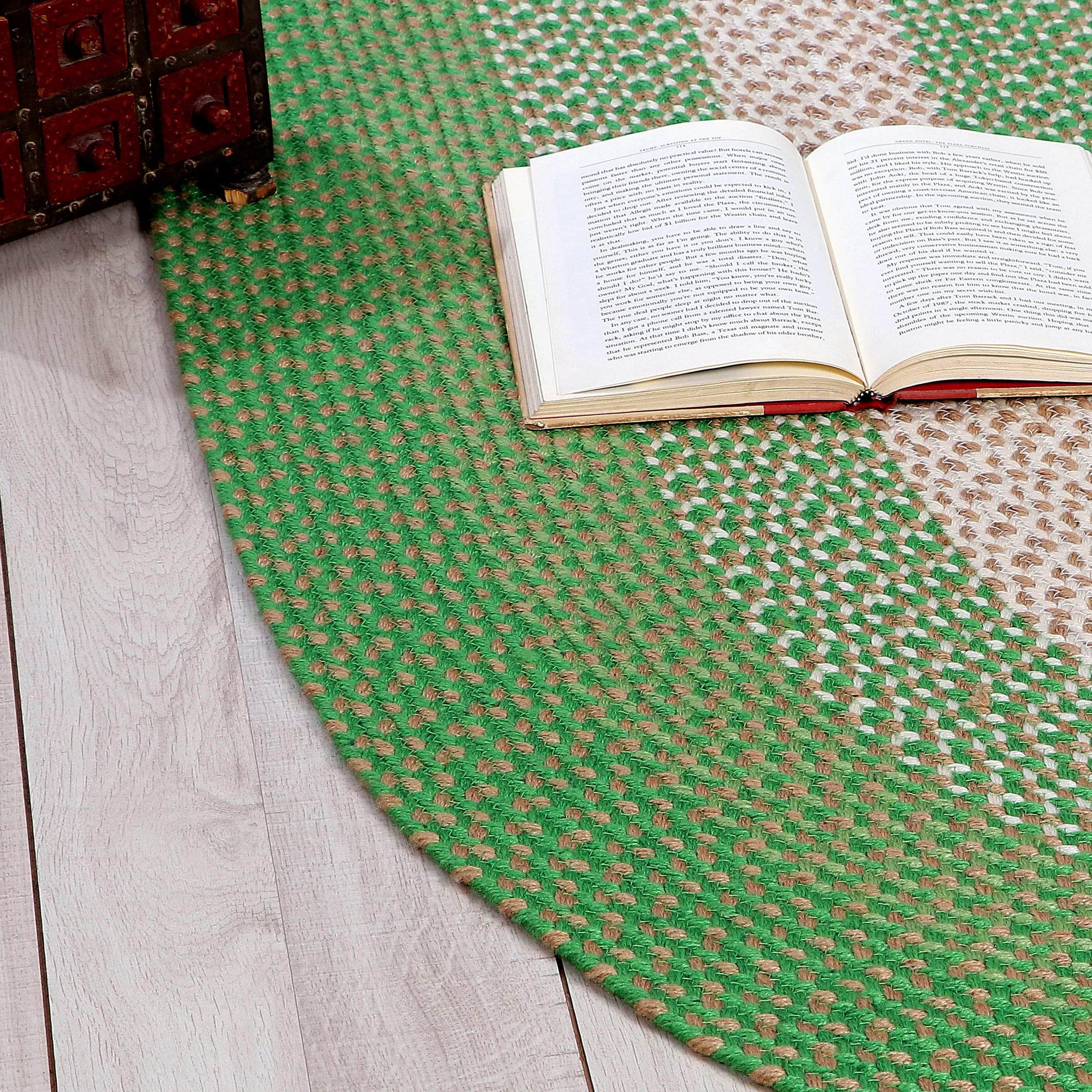 Bradford Braided Indoor / Outdoor Rug #color_green