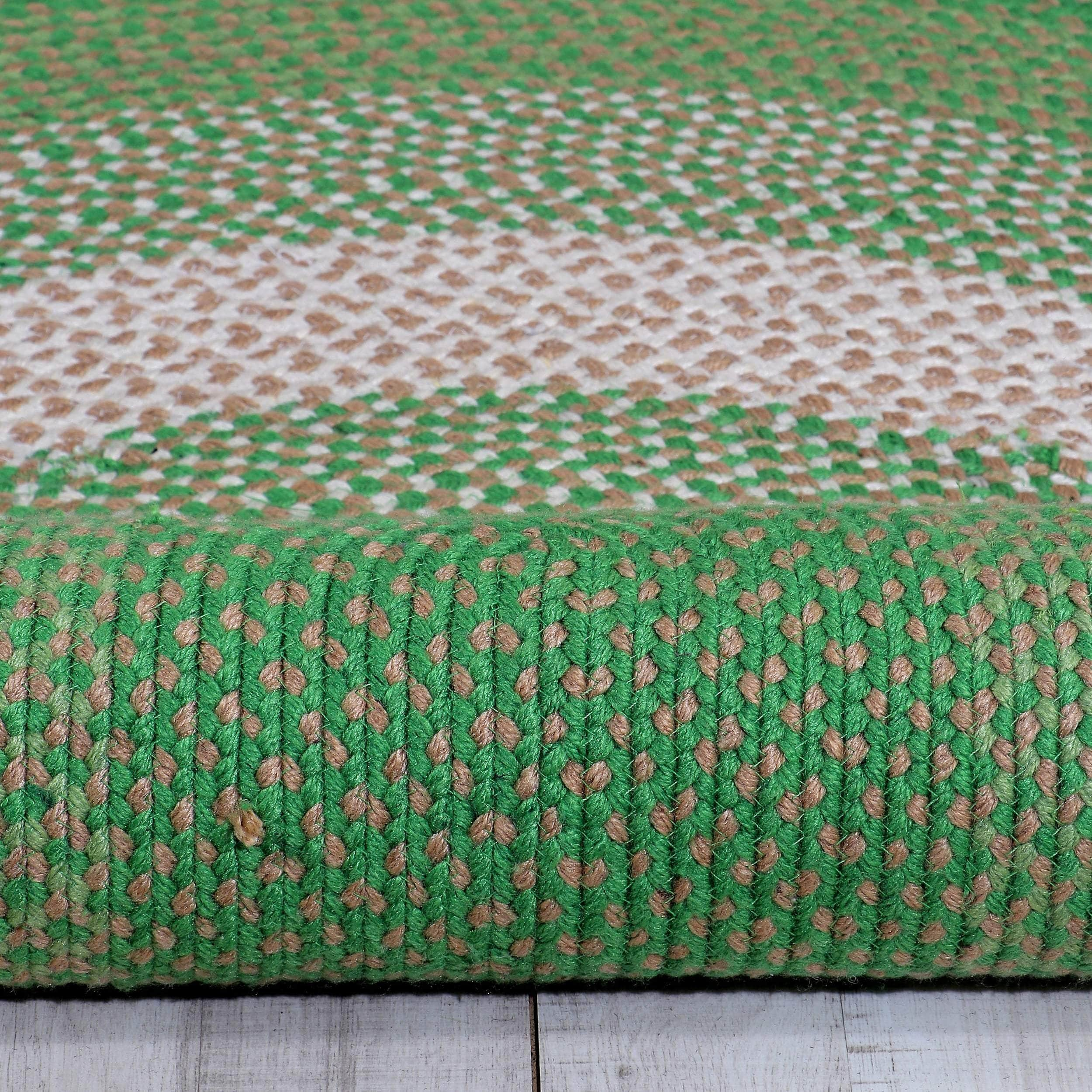 Bradford Braided Indoor / Outdoor Rug #color_green