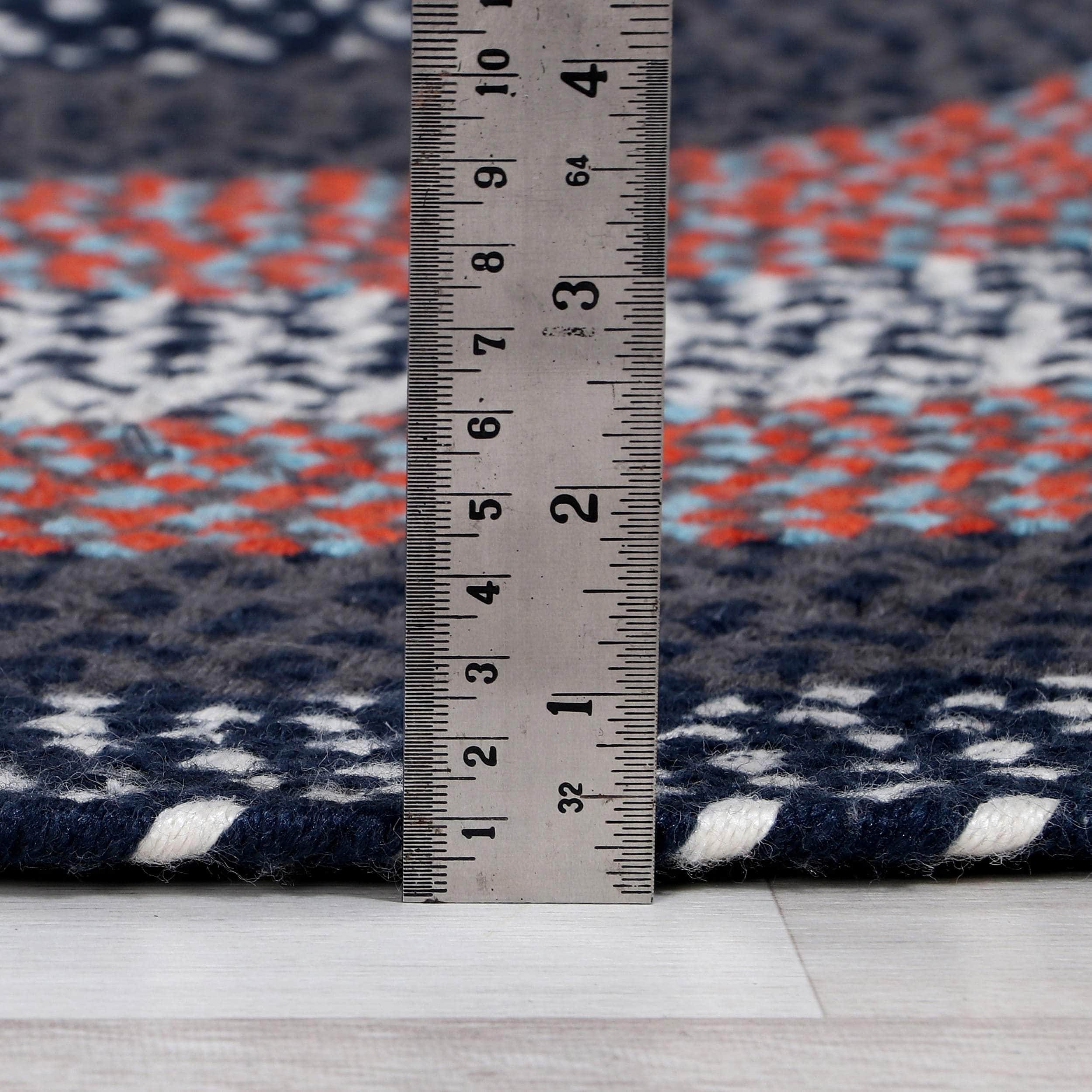 Bradford Braided Indoor / Outdoor Rug #color_navy blue