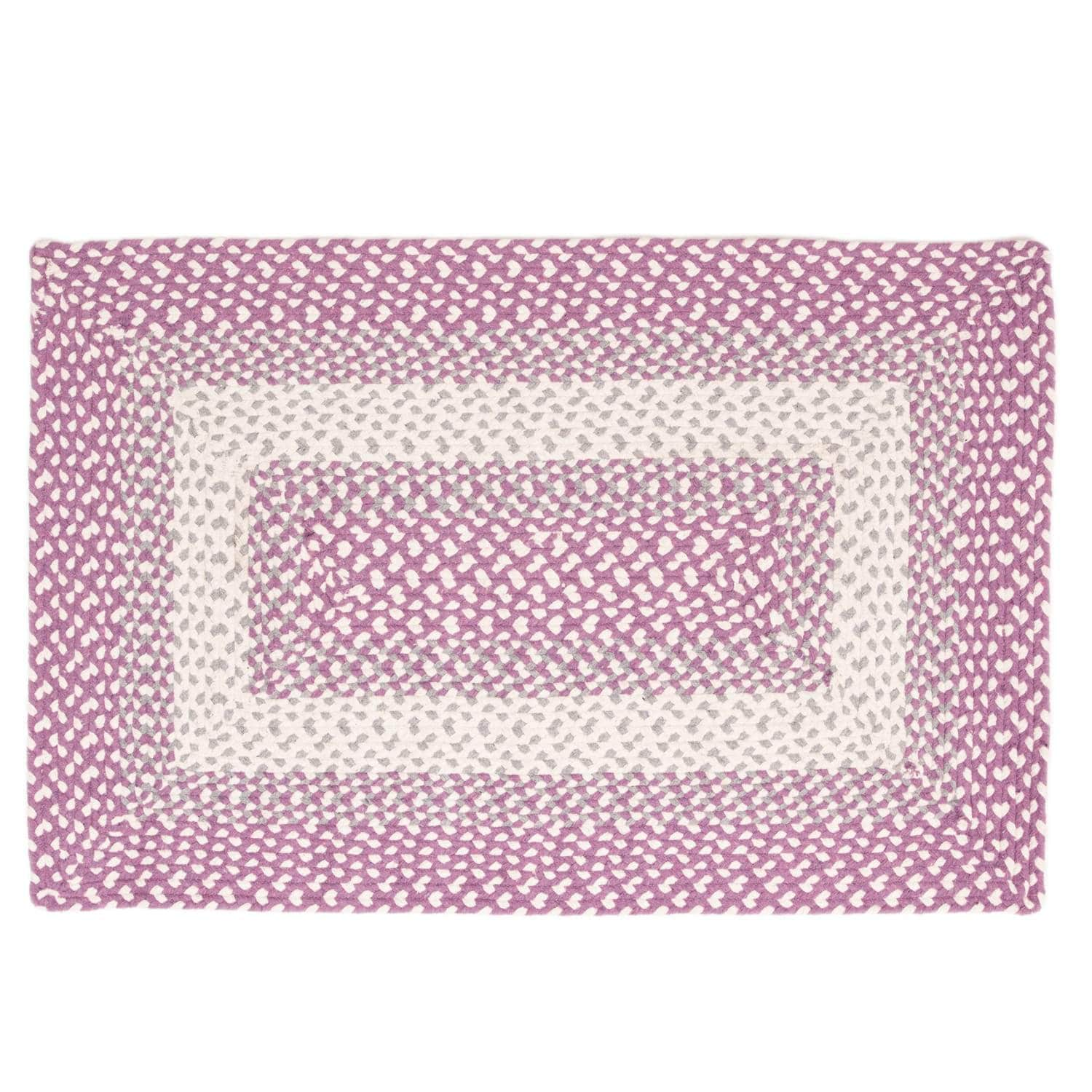 Waterbury WAT01 Purple & Gray Rug #color_purple & gray