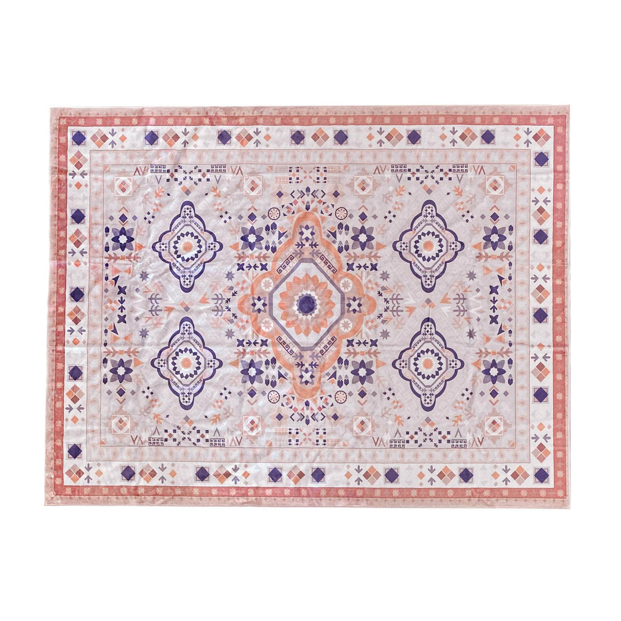 Veronica Machine Washable Traditional rug #color_pink