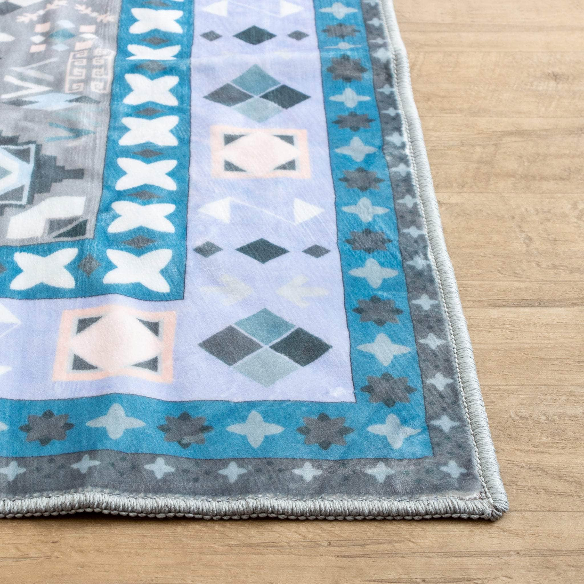 Veronica Machine Washable Traditional rug #color_gray