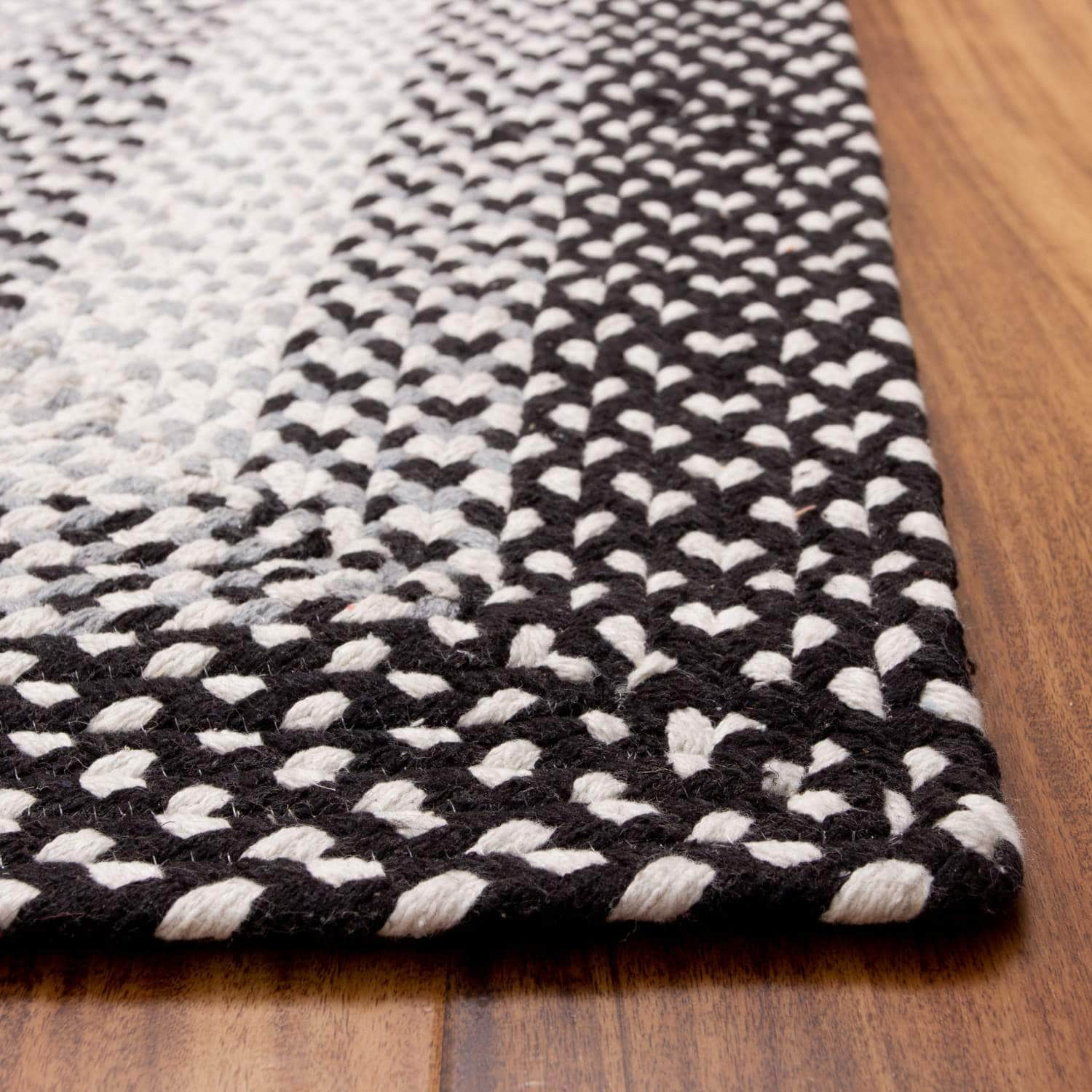 Waterbury WAT01 Black & Gray Rug #color_black & gray